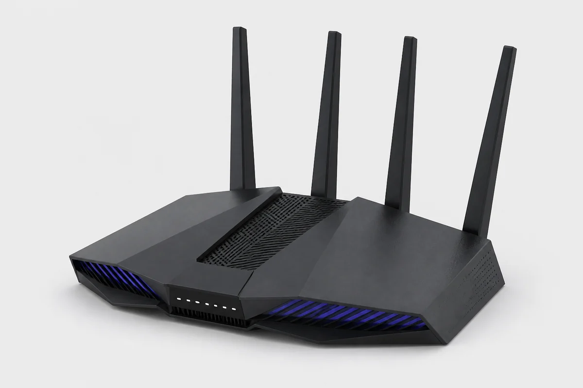 Иллюстрация роутера ASUS RT-AX82U