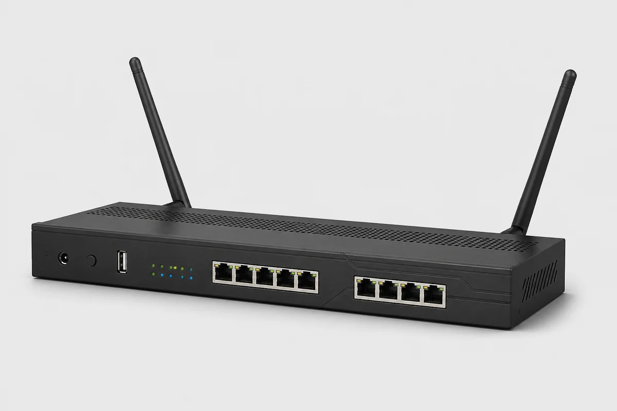 Иллюстрация роутера MikroTik RB2011UiAS-2HnD