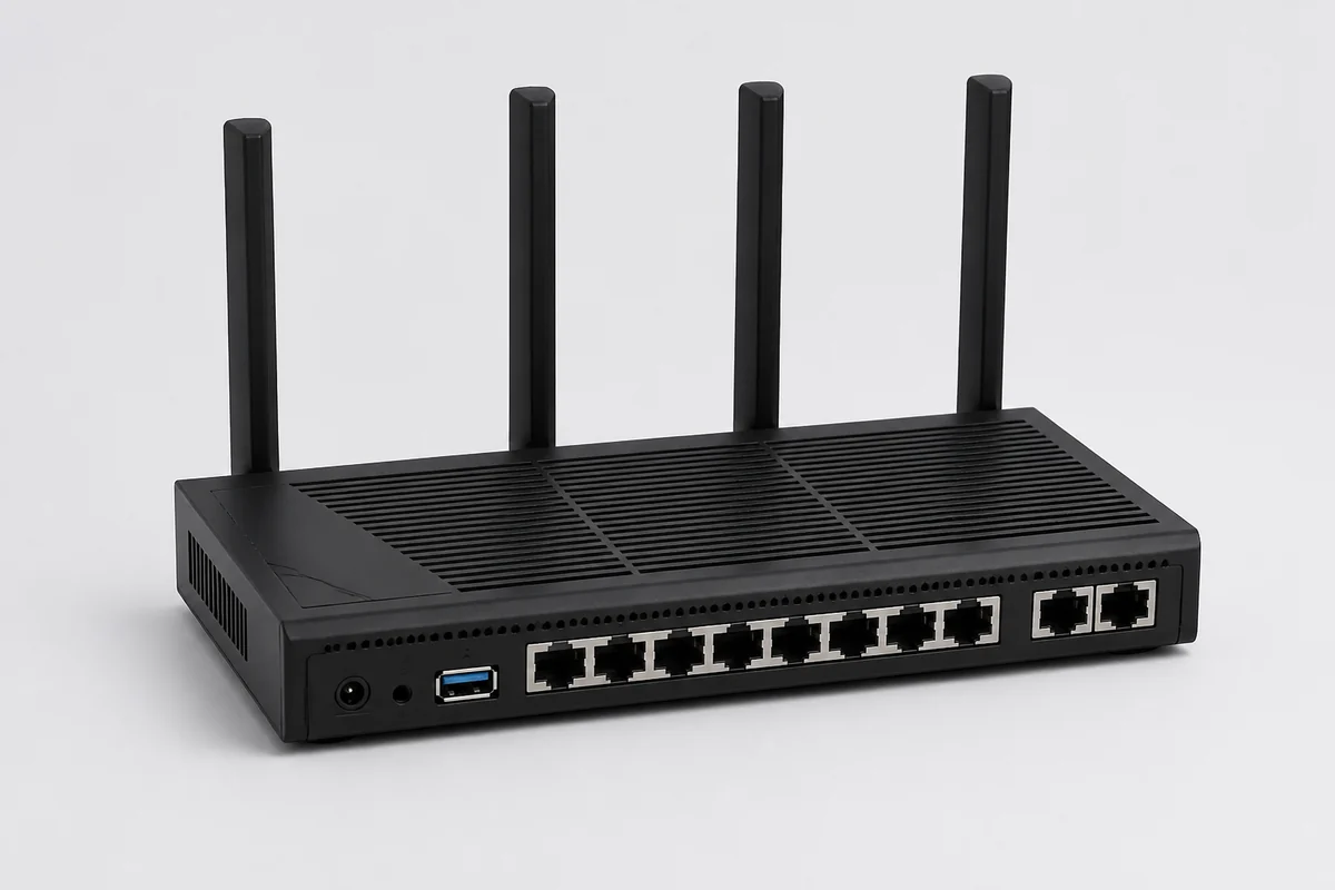 Иллюстрация роутера MikroTik RB5009UG+S+IN